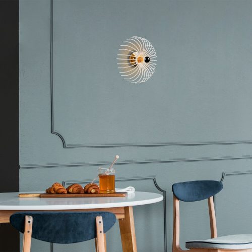 Elegant Black Wall Lamp, Metal Body, 10 x 12 cm, Height 100 cm, E14 Max 40W, IP20 | Glamorous Hotel-Style Lighting for Modern Spaces