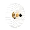 Elegant Black Wall Lamp, Metal Body, 10 x 12 cm, Height 100 cm, E14 Max 40W, IP20 | Glamorous Hotel-Style Lighting for Modern Spaces