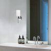 Elegant Black Wall Lamp, Metal Body, 10 x 12 cm, Height 100 cm, E14 Max 40W, IP20 | Glamorous Hotel-Style Lighting for Modern Spaces