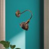 Elegant Black Wall Lamp, Metal Body, 10 x 12 cm, Height 100 cm, E14 Max 40W, IP20 | Glamorous Hotel-Style Lighting for Modern Spaces