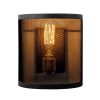 Elegant Black Wall Lamp, Metal Body, 10 x 12 cm, Height 100 cm, E14 Max 40W, IP20 | Glamorous Hotel-Style Lighting for Modern Spaces