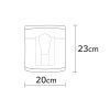 Elegant Black Wall Lamp, Metal Body, 10 x 12 cm, Height 100 cm, E14 Max 40W, IP20 | Glamorous Hotel-Style Lighting for Modern Spaces