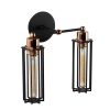 Elegant Black Wall Lamp, Metal Body, 10 x 12 cm, Height 100 cm, E14 Max 40W, IP20 | Glamorous Hotel-Style Lighting for Modern Spaces