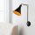Modern Industrial Wall Lamp, Black Metal Body, 20 cm Diameter x 56 cm Height | E27 Socket, Max 40W | Stylish Scandinavian Design for Home & Office, IP20 Rated, Perfect for Novelty Lighting