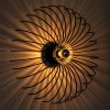 Elegant Black Wall Lamp, Metal Body, 10 x 12 cm, Height 100 cm, E14 Max 40W, IP20 | Glamorous Hotel-Style Lighting for Modern Spaces