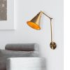 Elegant Black Wall Lamp, Metal Body, 10 x 12 cm, Height 100 cm, E14 Max 40W, IP20 | Glamorous Hotel-Style Lighting for Modern Spaces