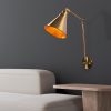 Elegant Black Wall Lamp, Metal Body, 10 x 12 cm, Height 100 cm, E14 Max 40W, IP20 | Glamorous Hotel-Style Lighting for Modern Spaces