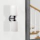 Elegant Black Wall Lamp, Metal Body, 10 x 12 cm, Height 100 cm, E14 Max 40W, IP20 | Glamorous Hotel-Style Lighting for Modern Spaces