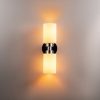Elegant Black Wall Lamp, Metal Body, 10 x 12 cm, Height 100 cm, E14 Max 40W, IP20 | Glamorous Hotel-Style Lighting for Modern Spaces