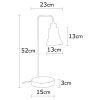 Elegant Black Wall Lamp, Metal Body, 10 x 12 cm, Height 100 cm, E14 Max 40W, IP20 | Glamorous Hotel-Style Lighting for Modern Spaces
