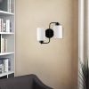 Elegant Black Wall Lamp, Metal Body, 10 x 12 cm, Height 100 cm, E14 Max 40W, IP20 | Glamorous Hotel-Style Lighting for Modern Spaces