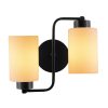 Elegant Black Wall Lamp, Metal Body, 10 x 12 cm, Height 100 cm, E14 Max 40W, IP20 | Glamorous Hotel-Style Lighting for Modern Spaces