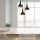 Modern Industrial Chandelier, Black Metal Body, 40 cm Diameter, 114 cm Height | 3 x E27 Max 40W | Stylish Scandinavian Design for Home & Office | Adjustable 90 cm Cable, IP20 Rated