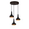 Elegant Black Wall Lamp, Metal Body, 10 x 12 cm, Height 100 cm, E14 Max 40W, IP20 | Glamorous Hotel-Style Lighting for Modern Spaces