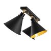 Elegant Black Wall Lamp, Metal Body, 10 x 12 cm, Height 100 cm, E14 Max 40W, IP20 | Glamorous Hotel-Style Lighting for Modern Spaces