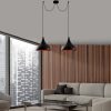 Elegant Black Wall Lamp, Metal Body, 10 x 12 cm, Height 100 cm, E14 Max 40W, IP20 | Glamorous Hotel-Style Lighting for Modern Spaces