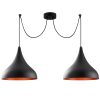 Elegant Black Wall Lamp, Metal Body, 10 x 12 cm, Height 100 cm, E14 Max 40W, IP20 | Glamorous Hotel-Style Lighting for Modern Spaces