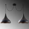 Elegant Black Wall Lamp, Metal Body, 10 x 12 cm, Height 100 cm, E14 Max 40W, IP20 | Glamorous Hotel-Style Lighting for Modern Spaces