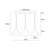 Elegant Black Wall Lamp, Metal Body, 10 x 12 cm, Height 100 cm, E14 Max 40W, IP20 | Glamorous Hotel-Style Lighting for Modern Spaces