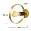 Modern Black Wall Lamp, MDF Body, 60 x 12 x 33 cm, E27 Socket (Max 40W), IP20, Pluggable, Laser-Cut Design, Stylish & Functional Lighting for Any Space