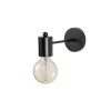 Modern Black Wall Lamp, MDF Body, 60 x 12 x 33 cm, E27 Socket (Max 40W), IP20, Pluggable, Laser-Cut Design, Stylish & Functional Lighting for Any Space