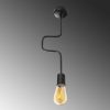 Modern Black Wall Lamp, MDF Body, 60 x 12 x 33 cm, E27 Socket (Max 40W), IP20, Pluggable, Laser-Cut Design, Stylish & Functional Lighting for Any Space