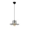 Modern Black Wall Lamp, MDF Body, 60 x 12 x 33 cm, E27 Socket (Max 40W), IP20, Pluggable, Laser-Cut Design, Stylish & Functional Lighting for Any Space