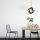 Modern Chandelier with Adjustable Height, Black & Antique Finish, 25 cm Diameter, 121 cm Height | E27 Socket, Max 40W | Stylish Lighting for Home & Office, Perfect for Contemporary Décor