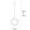 Modern Black Wall Lamp, MDF Body, 60 x 12 x 33 cm, E27 Socket (Max 40W), IP20, Pluggable, Laser-Cut Design, Stylish & Functional Lighting for Any Space