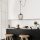 Modern Black Wall Lamp, MDF Body, 60 x 12 x 33 cm, E27 Socket (Max 40W), IP20, Pluggable, Laser-Cut Design, Stylish & Functional Lighting for Any Space