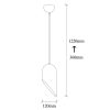 Modern Black Wall Lamp, MDF Body, 60 x 12 x 33 cm, E27 Socket (Max 40W), IP20, Pluggable, Laser-Cut Design, Stylish & Functional Lighting for Any Space