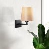 Modern Black Wall Lamp, MDF Body, 60 x 12 x 33 cm, E27 Socket (Max 40W), IP20, Pluggable, Laser-Cut Design, Stylish & Functional Lighting for Any Space