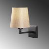 Modern Black Wall Lamp, MDF Body, 60 x 12 x 33 cm, E27 Socket (Max 40W), IP20, Pluggable, Laser-Cut Design, Stylish & Functional Lighting for Any Space