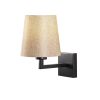 Modern Black Wall Lamp, MDF Body, 60 x 12 x 33 cm, E27 Socket (Max 40W), IP20, Pluggable, Laser-Cut Design, Stylish & Functional Lighting for Any Space