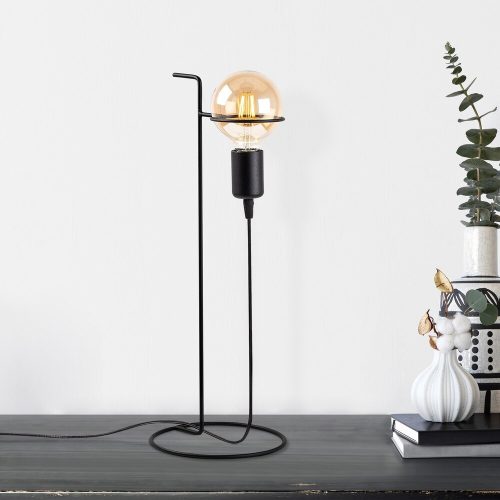 Modern Black Wall Lamp, MDF Body, 60 x 12 x 33 cm, E27 Socket (Max 40W), IP20, Pluggable, Laser-Cut Design, Stylish & Functional Lighting for Any Space