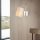 Scandinavian Wall Lamp, Metal Body with Fabric Cap, 14 x 27 cm, Height: 24 cm, E27 Socket Max 40W, Nickel & Cream Finish, Stylish & Functional Lighting for Modern Home Decor, IP20 Rated