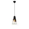 Modern Black Wall Lamp, MDF Body, 60 x 12 x 33 cm, E27 Socket (Max 40W), IP20, Pluggable, Laser-Cut Design, Stylish & Functional Lighting for Any Space