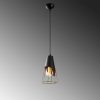 Modern Black Wall Lamp, MDF Body, 60 x 12 x 33 cm, E27 Socket (Max 40W), IP20, Pluggable, Laser-Cut Design, Stylish & Functional Lighting for Any Space