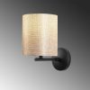 Modern Black Wall Lamp, MDF Body, 60 x 12 x 33 cm, E27 Socket (Max 40W), IP20, Pluggable, Laser-Cut Design, Stylish & Functional Lighting for Any Space