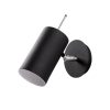Modern Black Wall Lamp, MDF Body, 60 x 12 x 33 cm, E27 Socket (Max 40W), IP20, Pluggable, Laser-Cut Design, Stylish & Functional Lighting for Any Space