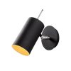 Modern Black Wall Lamp, MDF Body, 60 x 12 x 33 cm, E27 Socket (Max 40W), IP20, Pluggable, Laser-Cut Design, Stylish & Functional Lighting for Any Space