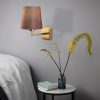 Modern Black Wall Lamp, MDF Body, 60 x 12 x 33 cm, E27 Socket (Max 40W), IP20, Pluggable, Laser-Cut Design, Stylish & Functional Lighting for Any Space
