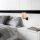 Scandinavian Wall Lamp, Iron Body with Fabric Cap, 18 x 24 cm, Height 30 cm, E27 Socket Max 40W, IP20, Elegant Black, Nickel & Cream Design, Perfect for Modern Home Decor & Ambient Lighting
