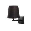 Modern Black Wall Lamp, MDF Body, 60 x 12 x 33 cm, E27 Socket (Max 40W), IP20, Pluggable, Laser-Cut Design, Stylish & Functional Lighting for Any Space