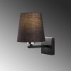 Modern Black Wall Lamp, MDF Body, 60 x 12 x 33 cm, E27 Socket (Max 40W), IP20, Pluggable, Laser-Cut Design, Stylish & Functional Lighting for Any Space