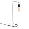 Modern Black Table Lamp, Metal Body, 17 x 28 cm, Height 55 cm | On/Off Switch on Cable, 200 cm Length | E27 Socket, Max 40W | Stylish Industrial Design for Home & Office Lighting