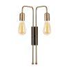 Modern Black Wall Lamp, MDF Body, 60 x 12 x 33 cm, E27 Socket (Max 40W), IP20, Pluggable, Laser-Cut Design, Stylish & Functional Lighting for Any Space