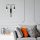 Modern Black Wall Lamp, MDF Body, 60 x 12 x 33 cm, E27 Socket (Max 40W), IP20, Pluggable, Laser-Cut Design, Stylish & Functional Lighting for Any Space