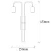 Modern Black Wall Lamp, MDF Body, 60 x 12 x 33 cm, E27 Socket (Max 40W), IP20, Pluggable, Laser-Cut Design, Stylish & Functional Lighting for Any Space