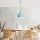 Elegant Turquoise Chandelier, Adjustable Height 28-117 cm, Metal Body, Ø30 cm Shade, Ø10 cm Base, 90 cm Cable, E27 Socket (Max 40W), Stylish Lighting for Modern Home Décor, IP20 Rated